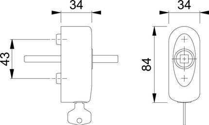HOPPE Rosone EUS950S 100NM Acciaio inox opaco ( 8000348700 )
