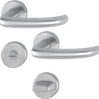 HOPPE Set di rosette San Francisco E1301Z/42KV/42KVS Acciaio inox F69 ( 3000202019 )