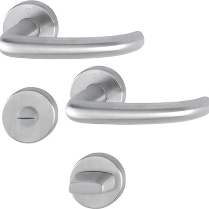 HOPPE Set di rosette San Francisco E1301Z/42KV/42KVS Acciaio inox F69 ( 3000202019 )