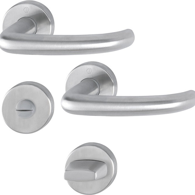 HOPPE Set di rosette San Francisco E1301Z/42KV/42KVS Acciaio inox F69 ( 3000202019 )