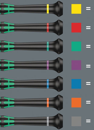 WERA Destornillador electrónico de ingeniería de precisión 2035 2,5 mm longitud de hoja 80 mm (4300001758)