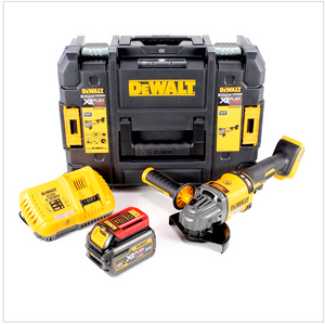 DeWalt DCG 414 T2 Akku Winkelschleifer 54 V XR Flexvolt 125 mm Brushless + 2x Akku 6,0 Ah + Ladegerät + TSTAK