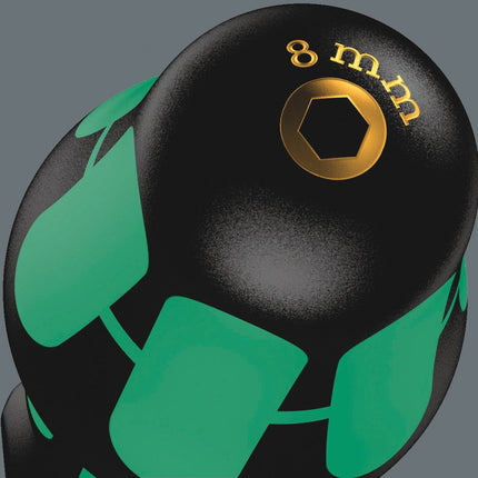 WERA Chiave a bussola esagonale 395 HO SW 8 mm Lunghezza lama 90 mm ( 4000827809 )