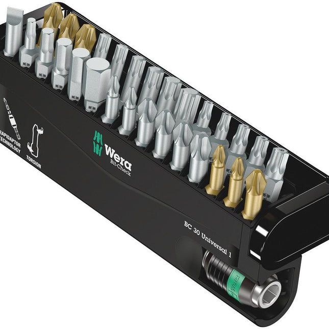 WERA Bit-Check 30 Universal 1 Set di punte da 30 pezzi ( 4000829640 )