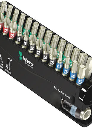 WERA Assortim. d'embouts en acier inoxydable BC 30 Stainless 1 30 pièces ( 4000828396 )