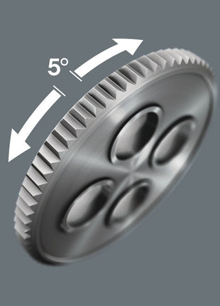 WERA Schwenk- und Umschaltknarre Zyklop Speed 1/4 ″ Anzahl Zähne 72 ( 4000821596 )