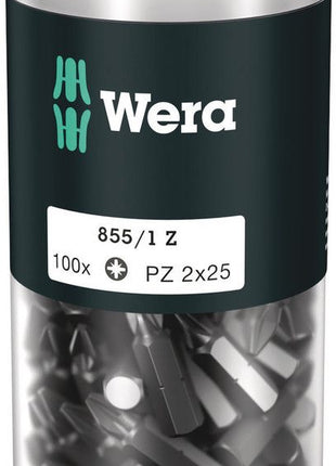 WERA Bitgroßpackung 855/1 Z 1/4 ″ PZD 2 Länge 25 mm ( 4000822268 )