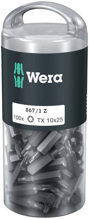 WERA confezione grande di punte 867/1 Z 1/4 ″ T 10 Lunghezza 25 mm ( 4000822272 )