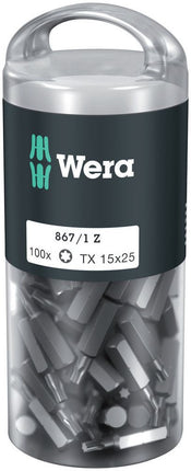 WERA confezione grande di punte 867/1 Z 1/4 ″ T 15 Lunghezza 25 mm ( 4000822270 )