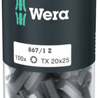 WERA confezione grande di punte 867/1 Z 1/4 ″ T 20 Lunghezza 25 mm ( 4000822271 )