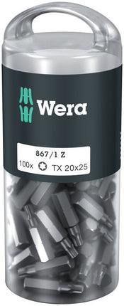 WERA confezione grande di punte 867/1 Z 1/4 ″ T 20 Lunghezza 25 mm ( 4000822271 )
