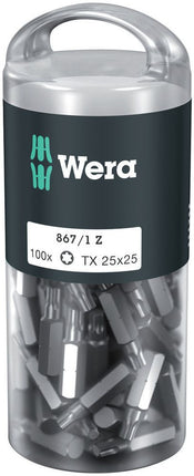 WERA confezione grande di punte 867/1 Z 1/4 ″ T 25 Lunghezza 25 mm ( 4000822273 )