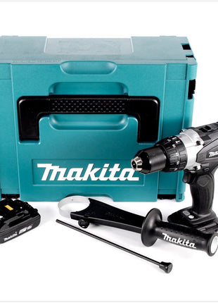 Makita DHP 458 A1J B Akku Schlagbohrschrauber 18 V 91 Nm Schwarz + 1x Akku 2,0 Ah + Makpac - ohne Ladegerät - Toolbrothers