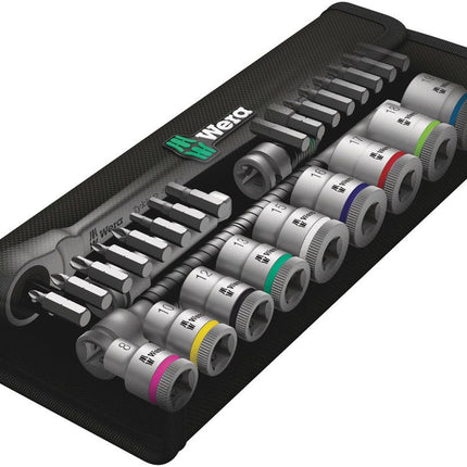 WERA Zyklop Metal 8100 SB 7 Set di chiavi a bussola 29 pezzi 3/8 ″ ( 4000821654 )