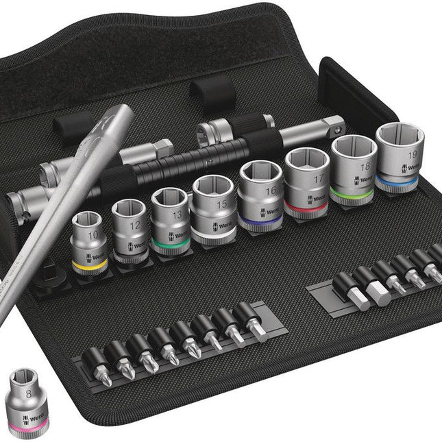 WERA Zyklop Metal 8100 SB 7 Set di chiavi a bussola 29 pezzi 3/8 ″ ( 4000821654 )