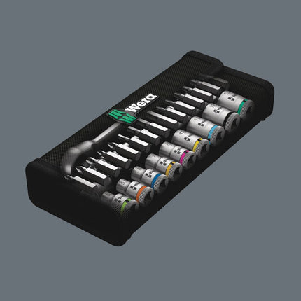 Set di chiavi a bussola WERA 8100 SA 7 Zyklop 28 pezzi 1/4 ″ ( 4000821653 )