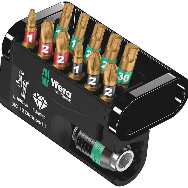 WERA Bit-Check Diamond 1 Set di punte da 12 pezzi ( 4000829037 )