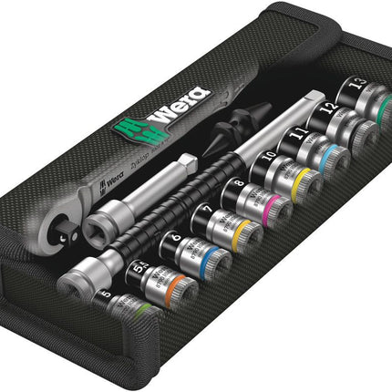WERA Steckschlüsselsatz 8100 SA 12 HF Zyklop 13-teilig 1/4 ″ ( 4000821783 )