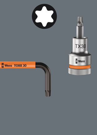 WERA Winkelschraubendrehersatz 967/9 TX XL HF 9-teilig T8 - T40 ( 4000825597 )