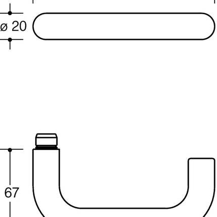 HEWI Rosettengarnitur 111R01.130 Kunststoff 50 ( 3000205226 )