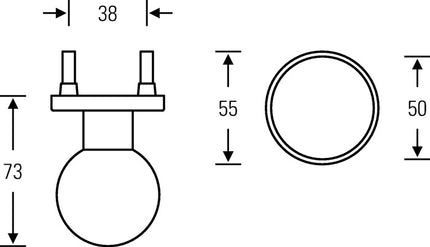 FSB Türknopf 23 0802 03400 Edelstahl 6204 ( 3322002423 )