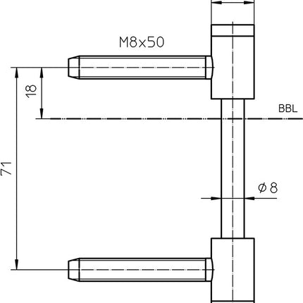 SIMONSWERK Flügelteil V 0026 WF 3-teilig ( 3000255499 )