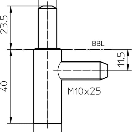 Parte del telaio SIMONSWERK V 8100 WF U in acciaio zincato ( 3325055021 )