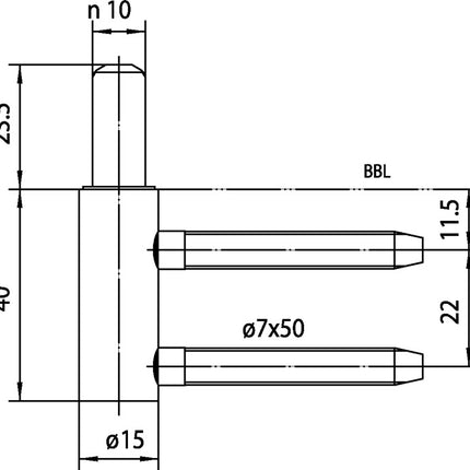 Parte del telaio SIMONSWERK V 3400 WF in acciaio nichelato ( 3000255766 )
