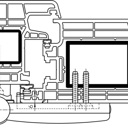 SIMONSWERK Haustürband Siku 3D K 3030 Stahl weiß ( 3000255056 )