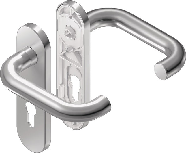 BKS Kurzschild-Feuerschutzgarnitur Rondo Kurzschild Edelstahl D/K ( 3000253083 )