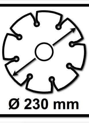 WellCut Diamond Blade Diamant Trennscheibe 230 x 22,2 mm Application Continuous ( 555 230 / 22 ) - Toolbrothers