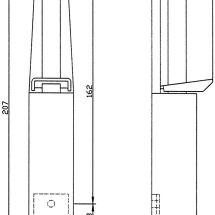 Fermaporta DENI 3837 0060 22 Pressofuso in zinco, verniciato argento ( 3000251205 )