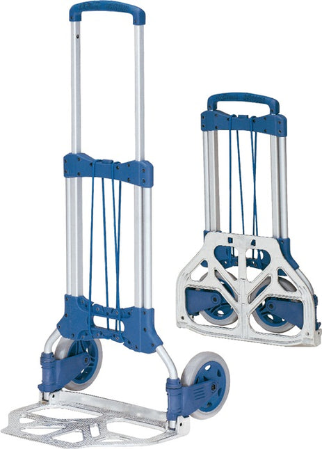 Carrello di trasporto FETRA pieghevole in tubolare acciaio/alluminio Alluminio Altezza 1090 mm Lunghezza pala 320 mm ( 9000443020 )