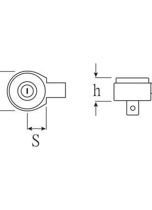 STAHLWILLE Einsteckumschaltknarre 735/5 3/8 ″ 9 x 12 mm ( 4000826583 )