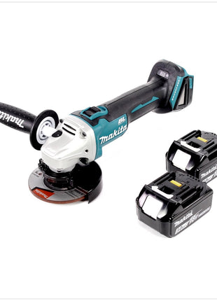 Makita DGA 456 F Akku Winkelschleifer 18 V 115mm Brushless + 2x Akku 3,0Ah - ohne Ladegerät - Toolbrothers