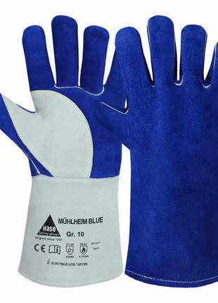 HASE Guantes de soldadura Mühlheim Blue talla 9 azul/gris (8000606297)