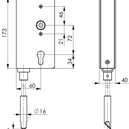 Custodia AMF 140V DIN sinistra/destra ( 3311021010 )