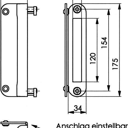 AMF Schließkasten 145G-50 Leichtmetall ( 3000251265 )
