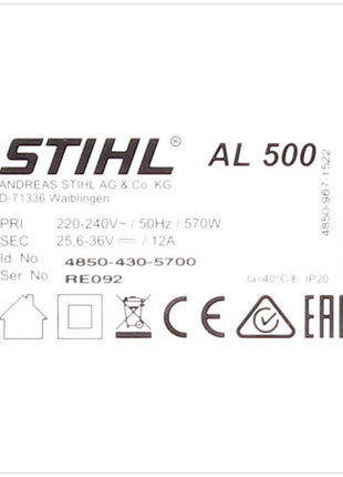 Stihl AL 500 Ladegerät Schnelladegerät für AP und AR 36 V - Toolbrothers