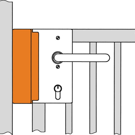 AMF Schließkasten 147B-40 passend für E-Öffner blank ( 3000251263 )