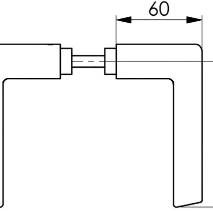 Coppia maniglie AMF 465 metallo chiaro 105 ( 3311021069 )