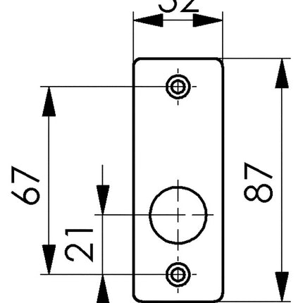 AMF Drückerrosette 498 Leichtmetall F1 / silberfarbig ( 3311121006 )