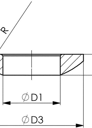 Arandela esférica AMF DIN 6319C para tornillos M12 (4000833458)