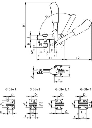 AMF Senkrechtspanner Nr. 6800 Größe 2 ( 4000833502 )