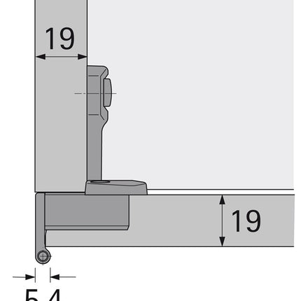 HETTICH Grundscharnier Selekta Pro 2000 270 ° vorliegend, halb vorliegend ( 8000610995 )
