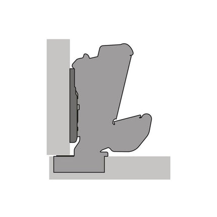 Cerniera grandangolare HETTICH Sensys 8657i con ammortizzazione integrata TH 52 ( 8000612696 )