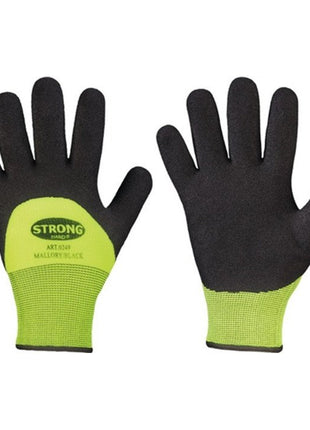 STRONGHAND Guantes de protección contra el frío Mallory/Black Talla 9 negro/amarillo (4000371919)