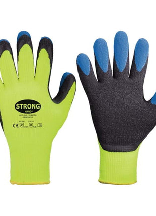 STRONGHAND Guantes de protección contra el frío Forster talla 10 amarillo neón/azul (4000371126)