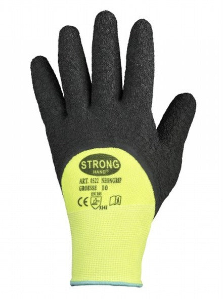 Guanti STRONGHAND NEONGRIP taglia 8 giallo neon/nero ( 8000140721 )