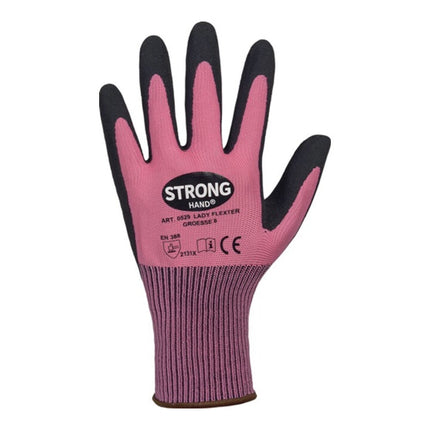Guanti STRONGHAND LADY FLEXTER taglia 7 rosa/nero ( 8000737566 )